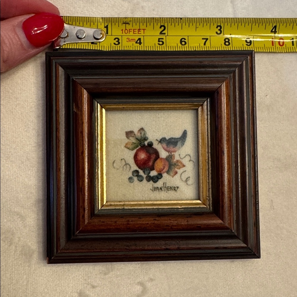 Theorem Painting by Jean Henry Framed Mini Fruit & Bird Artwork - Picture 4 of 6